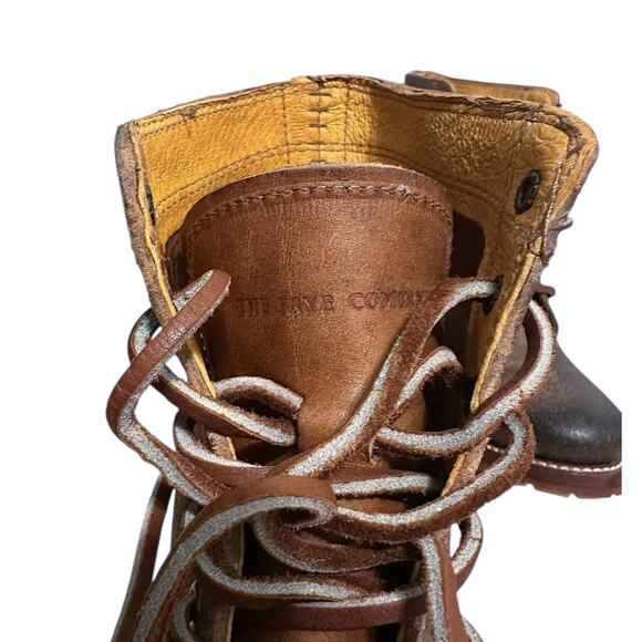 Frye Vintage Sabrina Brown Lace Up Ankle Boot Size 7 - Picture 7 of 13